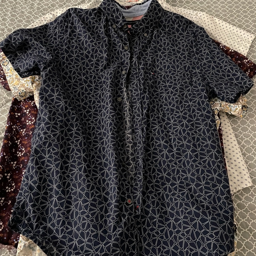 6 bundle LOT mens M button down shirts. - Picture 6 of 12